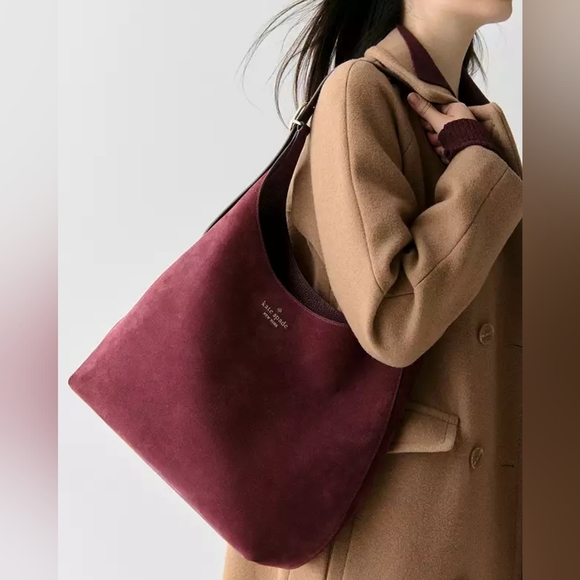 kate spade Handbags - (1770) NWT KATE SPADE 454 Suede Large Shoulder Bag